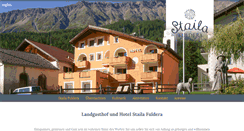 Desktop Screenshot of hotel-staila.ch