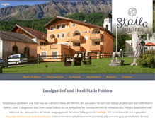 Tablet Screenshot of hotel-staila.ch